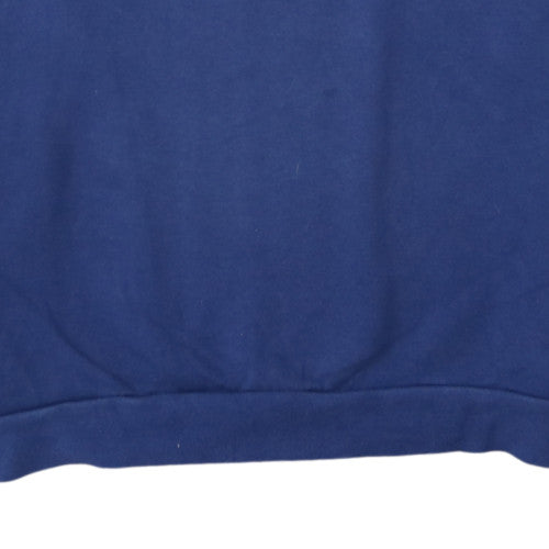 Adidas Men’s Blue Pullover Sweatshirt L Regular Fit Crew Neck