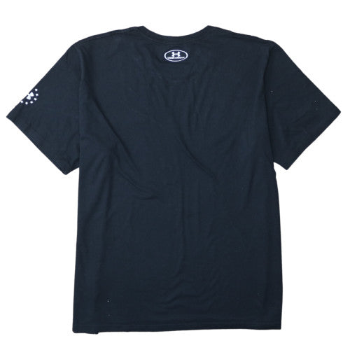 Under Armour Men's Black 2XL HeatGear USA Flag Graphic T-Shirt