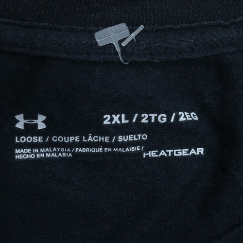 Under Armour Men's Black 2XL HeatGear USA Flag Graphic T-Shirt