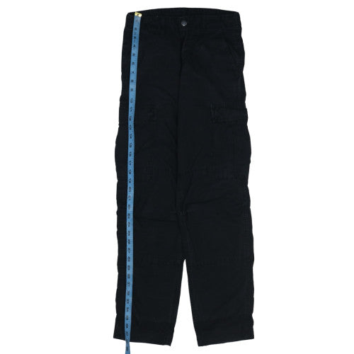 Carhartt Boys Black Cargo Trousers 10 Years Ripstop Cotton Blend