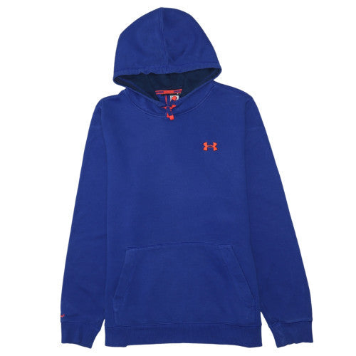Under Armour Mens Blue Pullover Hoodie Fleece Lined Size L Sportswear