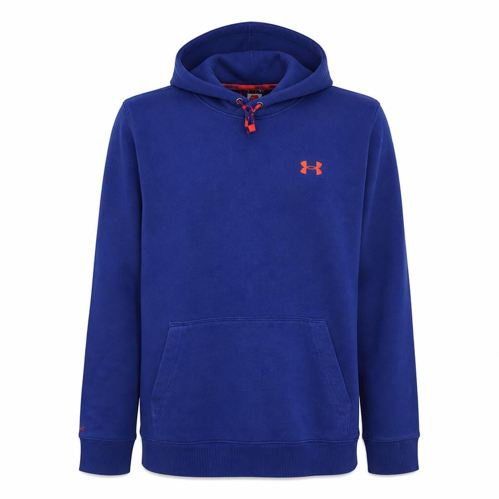Under Armour Mens Blue Pullover Hoodie Fleece Lined Size L Sportswear