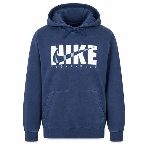 Nike Men's Blue XL Pullover Fleece Hoodie Sportswear Graphic