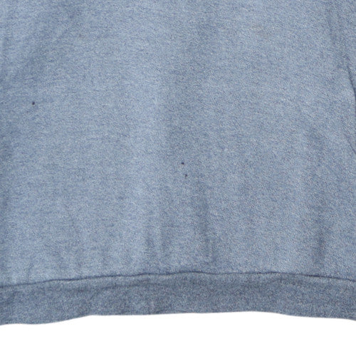 Lacoste Sport Mens Blue Pullover Hoodie XXL Cotton Blend Casual