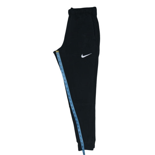 Nike Men's Black Jogger Trousers L Regular Fit Fleece Tapered