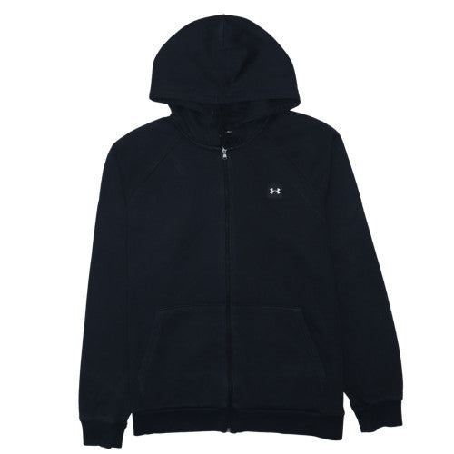 Under Armour Men’s Black Full Zip Hoodie Size L Lightweight Fleece