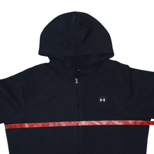 Under Armour Men’s Black Full Zip Hoodie Size L Lightweight Fleece