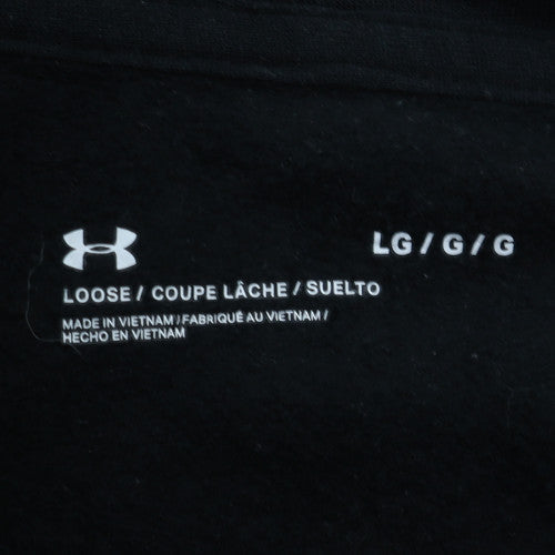 Under Armour Men’s Black Full Zip Hoodie Size L Lightweight Fleece