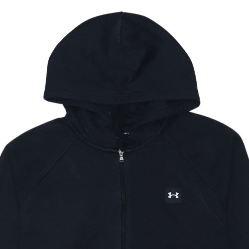 Under Armour Men’s Black Full Zip Hoodie Size L Lightweight Fleece