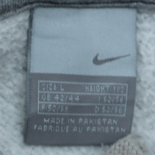 Nike Men's Grey Pullover Hoodie Size L Classic Sportswear