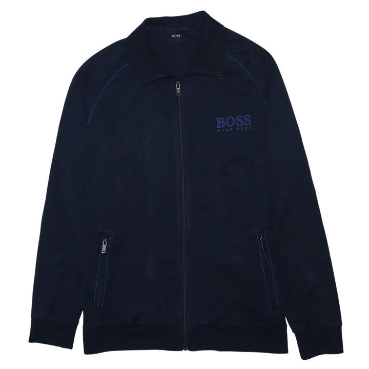 Hugo Boss Men’s Blue Full Zip Cotton Sweatshirt XL