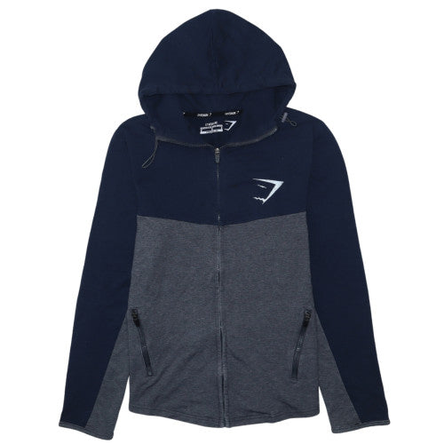 Gymshark Men’s Blue Full Zip Athletic Hoodie Size M