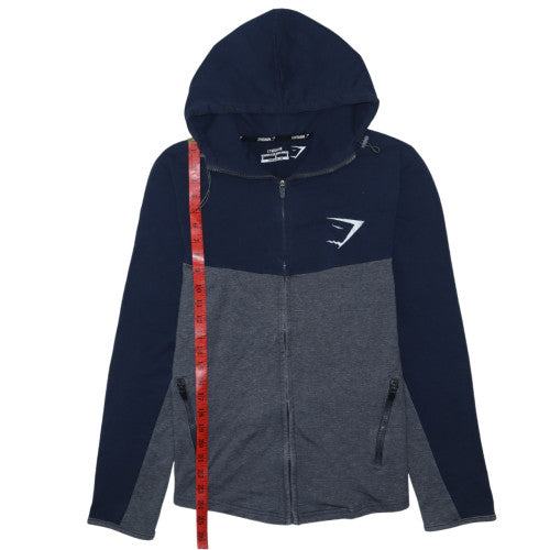 Gymshark Men’s Blue Full Zip Athletic Hoodie Size M