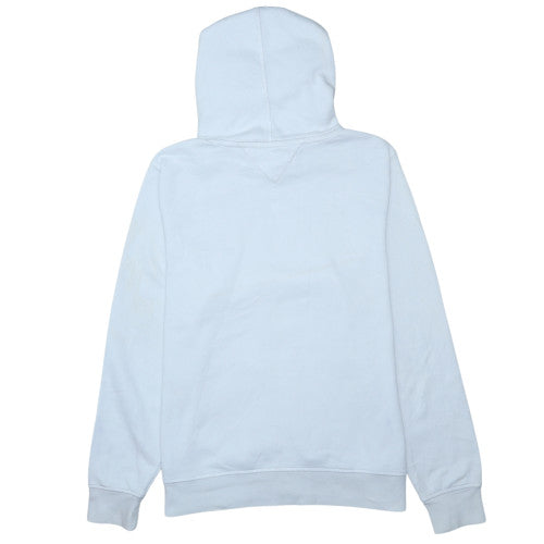 Tommy Hilfiger Men's White XL Pullover Hoodie Embroidered Logo