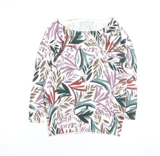 Monsoon Women's Multicoloured Floral Pullover Jumper Size S