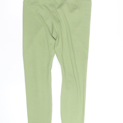 Nike Women's Green Dri-FIT Leggings Medium Moisture Wicking Activewear