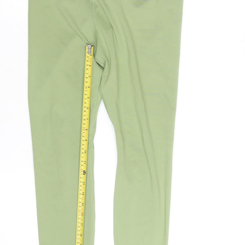 Nike Women's Green Dri-FIT Leggings Medium Moisture Wicking Activewear