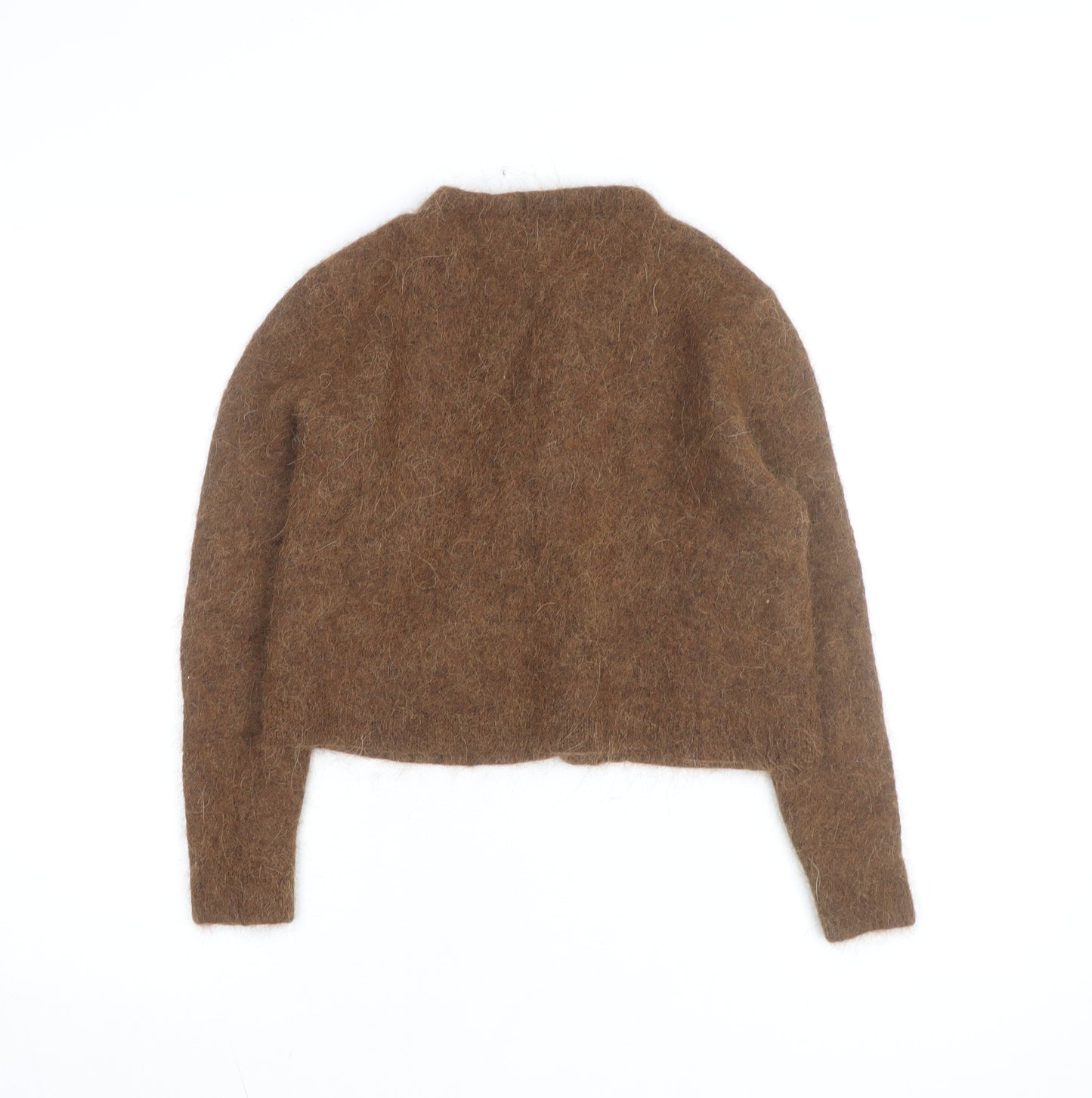 Marks and Spencer Women's Brown Wool Alpaca Knit Cardigan M