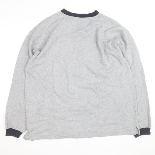 FILA Men’s Grey 2XL Pullover Logo Sweatshirt