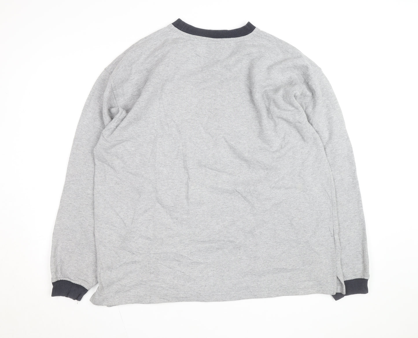FILA Men’s Grey 2XL Pullover Logo Sweatshirt