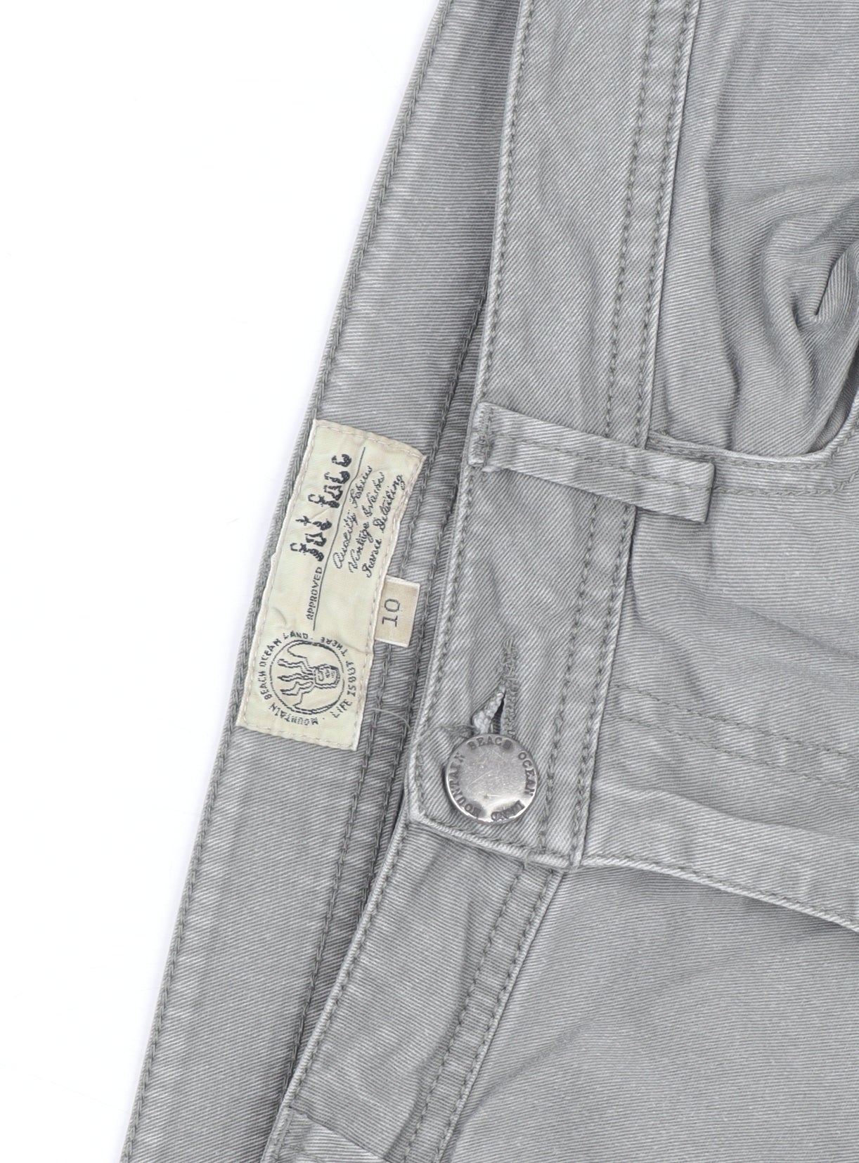 Fat Face Men's Grey Slim Fit Chino Trousers 32W Casual Cotton