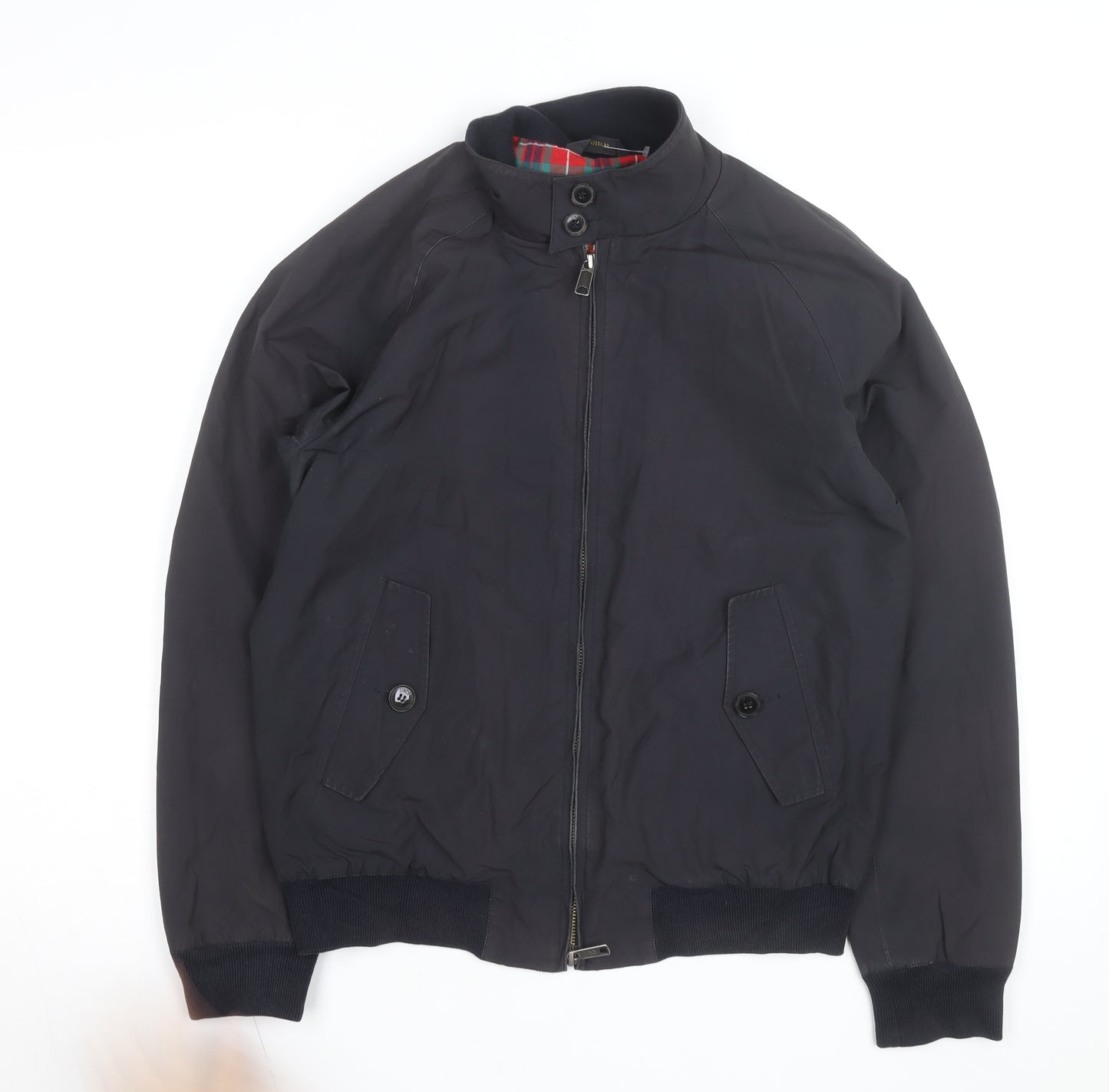 Baracuta Men's Blue 38 Bomber Jacket Lightweight Cotton Blend