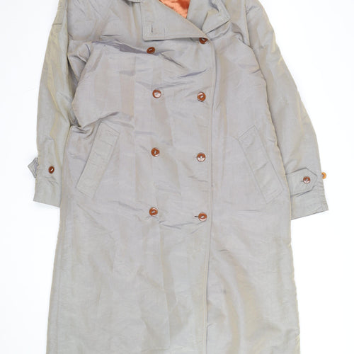 Cyclone Women’s Beige Long Trench Coat Size 10 Classic Style