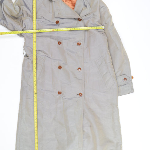 Cyclone Women’s Beige Long Trench Coat Size 10 Classic Style