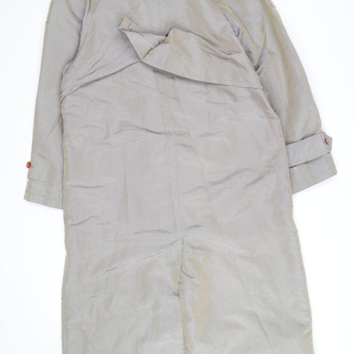 Cyclone Women’s Beige Long Trench Coat Size 10 Classic Style