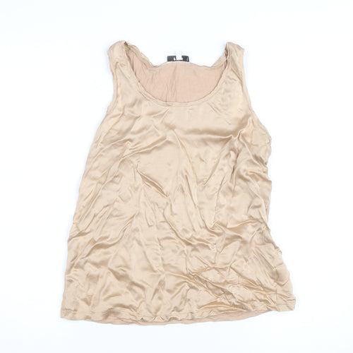 Reiss Womens Beige Silk Blend Camisole Tank Top M
