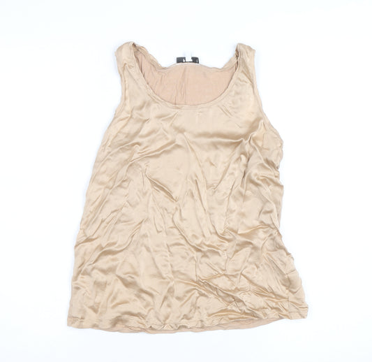 Reiss Womens Beige Silk Blend Camisole Tank Top M