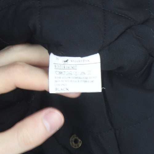 SmartPak Men's Black L Lined Waterproof Winter Puffer Jacket
