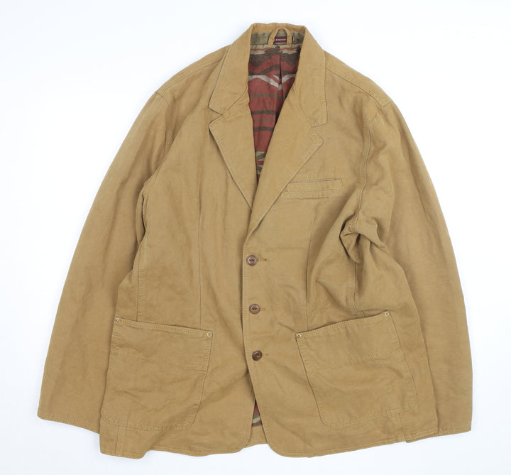The Territory Ahead Men's Brown Cotton Blazer Jacket L