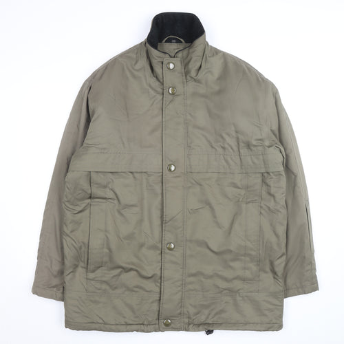 Rappson Men's Green Water Resistant Padded Parka Jacket Size 40