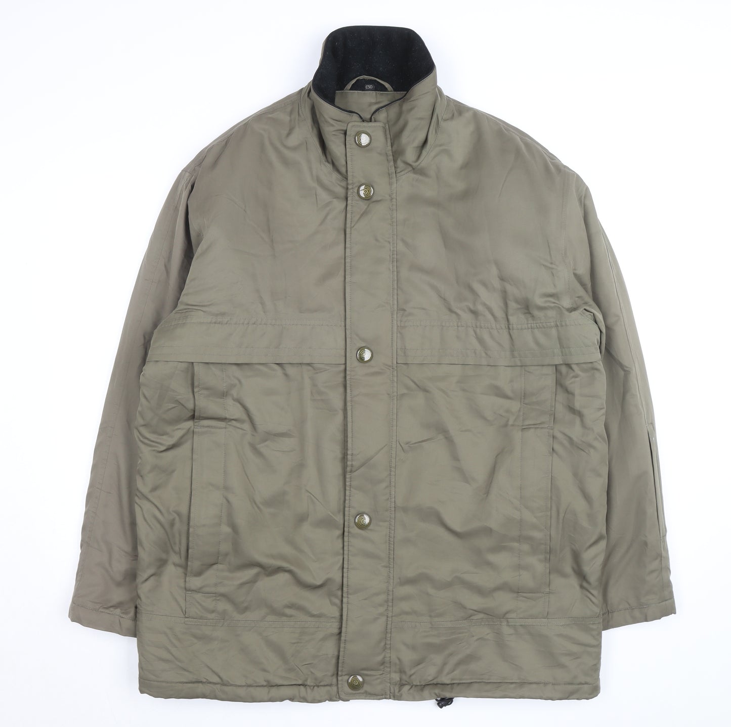 Rappson Men's Green Water Resistant Padded Parka Jacket Size 40