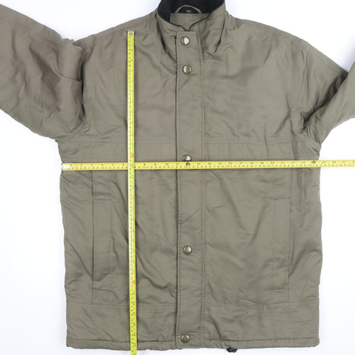 Rappson Men's Green Water Resistant Padded Parka Jacket Size 40