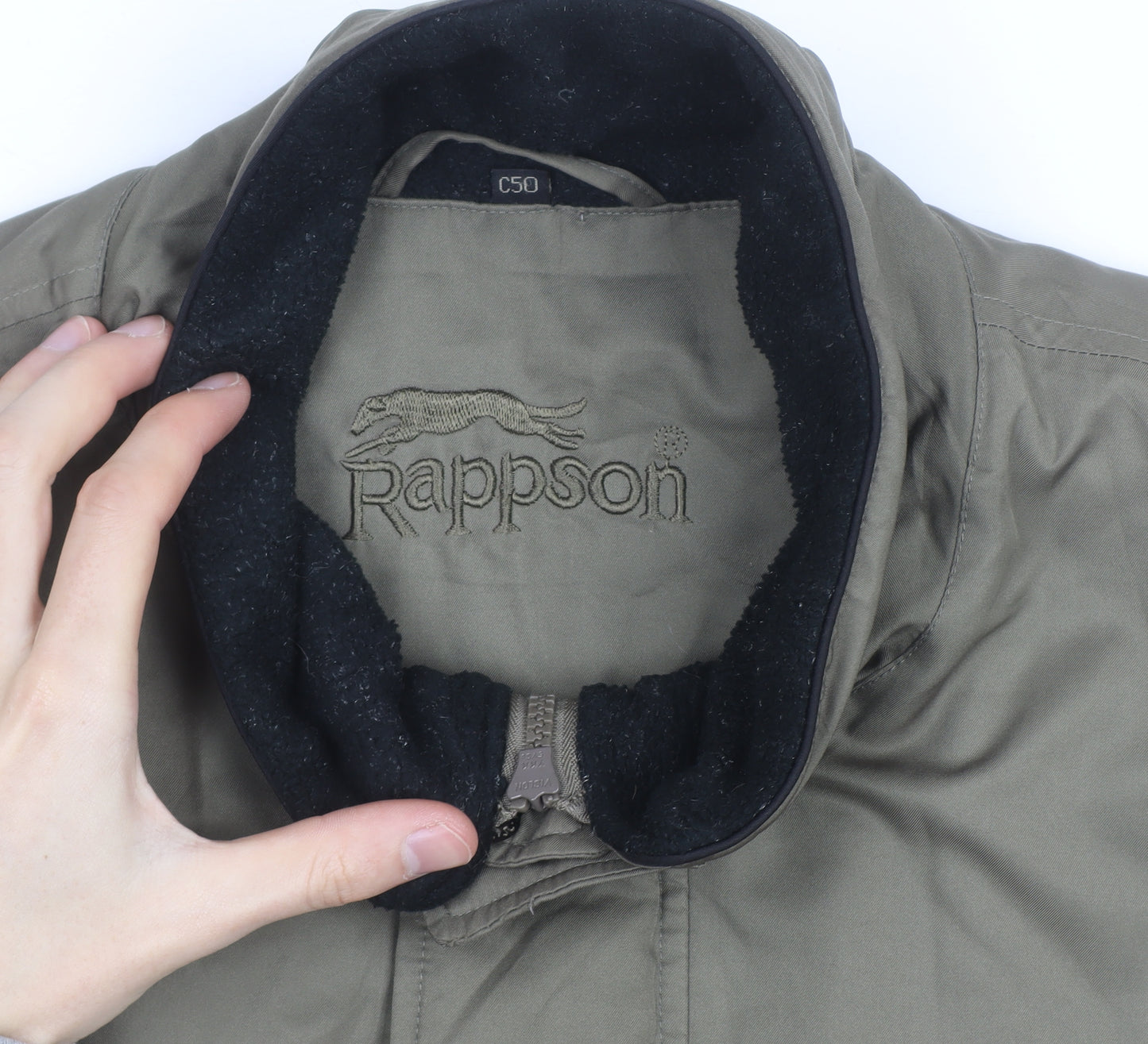 Rappson Men's Green Water Resistant Padded Parka Jacket Size 40
