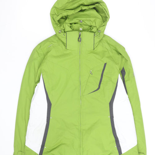 ZeroXposur Women Green Ski Jacket M Waterproof Hooded Winter Coat
