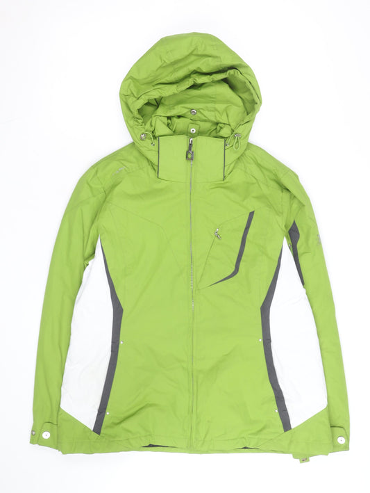 ZeroXposur Women Green Ski Jacket M Waterproof Hooded Winter Coat