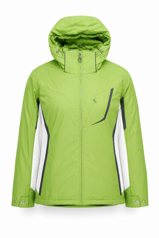 ZeroXposur Women Green Ski Jacket M Waterproof Hooded Winter Coat