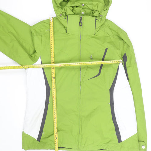 ZeroXposur Women Green Ski Jacket M Waterproof Hooded Winter Coat