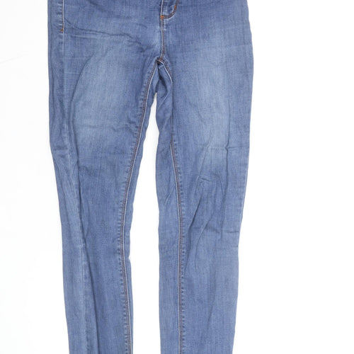 Oasis Women's Blue Mid Rise Skinny Stretch Jeans Size 12
