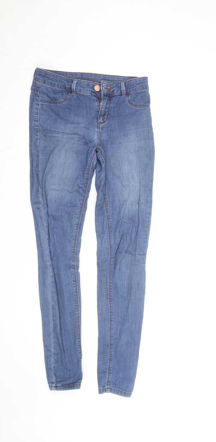 Oasis Women's Blue Mid Rise Skinny Stretch Jeans Size 12