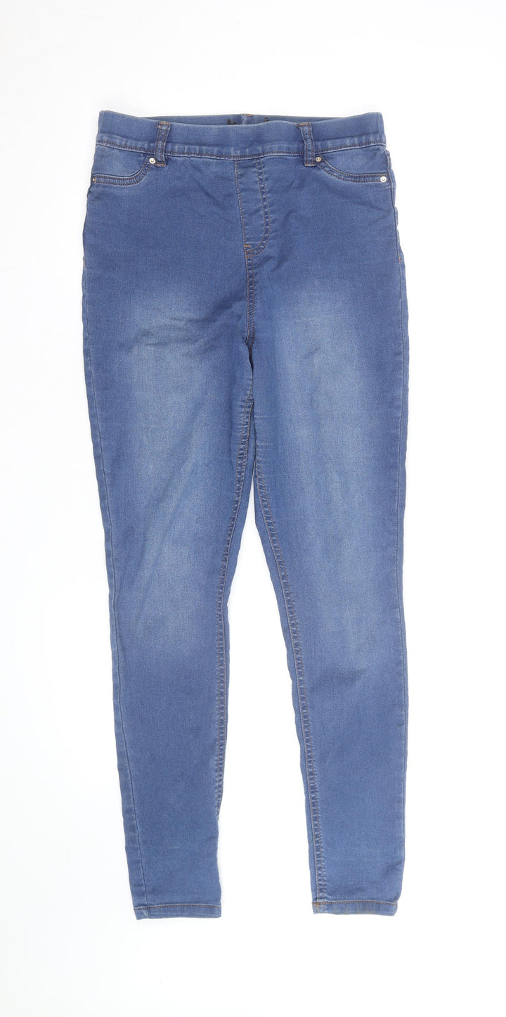 F&F Women Blue Size 14 Slim Fit Stretch Denim Jegging Jeans