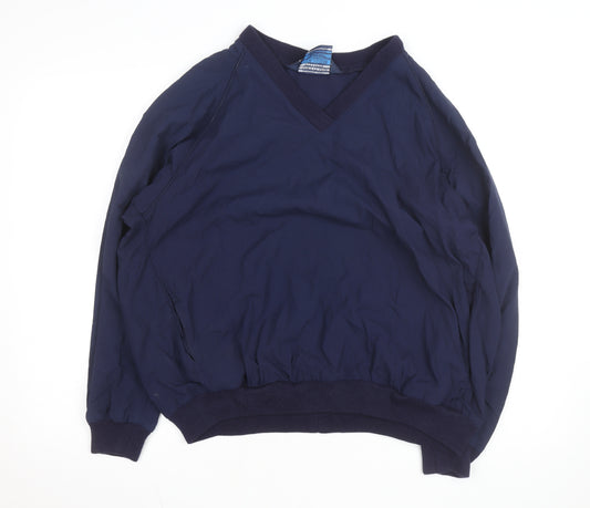 Sunderland of Scotland Men's Navy Windbreaker Pullover Jacket L Nylon