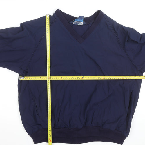 Sunderland of Scotland Men's Navy Windbreaker Pullover Jacket L Nylon