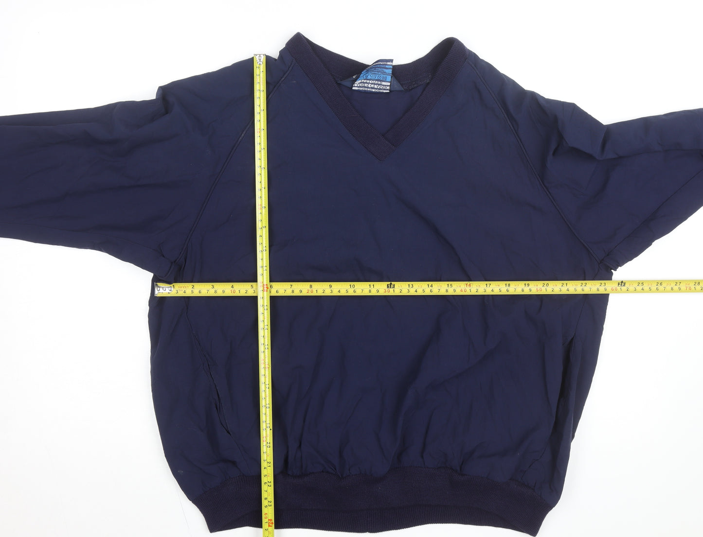 Sunderland of Scotland Men's Navy Windbreaker Pullover Jacket L Nylon