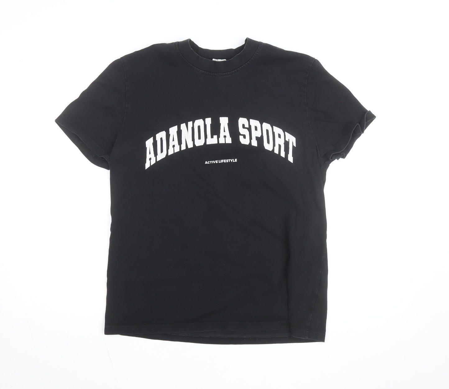 Adanola Women’s Black XS Organic Cotton Sport T-Shirt