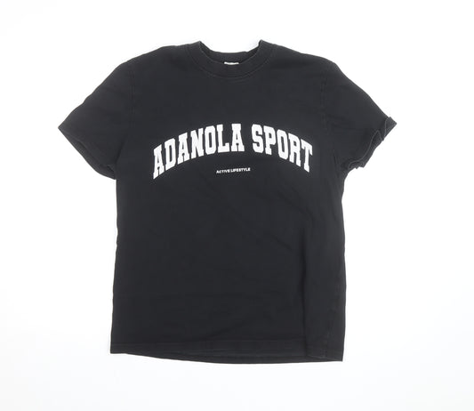 Adanola Women’s Black XS Organic Cotton Sport T-Shirt