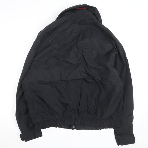 Columbia Men's Black L Windbreaker Nylon Jacket Outdoor Lined